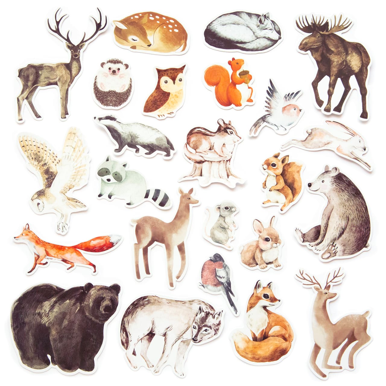 Woodland Animals Die Cut Stickers by Recollections&#x2122;